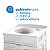 Gabinete Para Banheiro Astra GAB2-BR1 2 Portas Branco Com Lavatório - Imagem 6