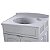 Gabinete Para Banheiro Astra GAB2-BR1 2 Portas Cinza Com Lavatório - Imagem 7