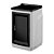 Gabinete Para Lavanderia Astra 1 Porta Com Tanque Branco Com Preto - Imagem 5