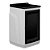 Gabinete Para Lavanderia Astra 1 Porta Com Tanque Branco Com Preto - Imagem 7