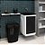 Gabinete Para Lavanderia Astra 1 Porta Com Tanque Branco Com Preto - Imagem 1