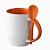 Caneca Personalizada 325 ml com Colher, Alça e Interior Coloridos - Imagem 5