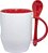 Caneca Personalizada 325 ml com Colher, Alça e Interior Coloridos - Imagem 9