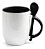 Caneca Personalizada 325 ml com Colher, Alça e Interior Coloridos - Imagem 6