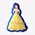 Almofada Formato Bela - Princesas - Imagem 1
