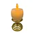 Vela de Led - Redondo Dourado - Imagem 1