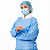 Máscara + Avental + Touca Descartável Colorido - 100 Un Cada - Imagem 5