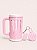 COMBO PORTA CANECA MONSTER ROSA E BRANCO - Imagem 1