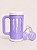 COMBO PORTA CANECA MONSTER ROXO E BRANCO - Imagem 1