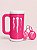 COMBO PORTA CANECA MONSTER PINK E BRANCO - Imagem 1