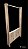 Arara Cubo estilo cabideiro de madeira pinus - Imagem 3