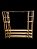 Estante Closet Arara guarda-roupas EcoWood 170X170X30 CM - Imagem 2