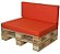 Poltrona EURO de pallet  individual 80x60x80 - Imagem 2