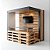 Estande de madeira pallet fechado - Imagem 15