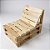 Poltrona espreguiçadeira estilo pallet para sala varanda sacada - Imagem 1