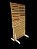 Biombo EcoWood médio 200x100  unitário canaletado para ganchos - Imagem 11