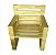 Poltrona Cubo em Pallet Natural 90x60x60 - Imagem 1