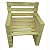 Poltrona Cubo em Pallet Natural 90x60x60 - Imagem 2
