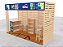 Estande feira de negócios EcoWood III de pinus sustentável para eventos e feiras de negócios - pavilhão 3x4 metros - Imagem 6