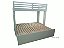 Beliche / Treliche que vira cama de casal daybed- Verde Mint Duratex - para colchao 188x88x18 - tricama, quadricama - Imagem 1