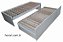 Cama 4 em 1 - MULTI FUNÇÃO - LANÇAMENTO - Modelo novo vira casal e separa em duas de solteiro alta - Imagem 5
