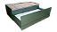 CAMA 3 EM 1 - COM GAVETA - VERSA TITANIC - Cor: VERDE FLORESTA - Imagem 3