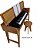 Escrivaninha para Teclado Musical - Móvel para Piano Retrô - Andrea - Imagem 1