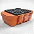 Pallet de Contenção de 4 Tambores PL043 - 1000L (1330x2000x700) - Imagem 1