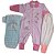 Kit 3 peças Macacão Bebê Precioso, Bodie Patimini e Mijão Petutinha - Imagem 1