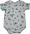 Body Bebê Precioso manga curta estampado e botões de pressão - Imagem 2