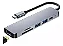 Adaptador USB C HUB USB C  6 em 1 , HDMI, Leitor de cartão SD e Micro SD, HDMI 4k , USB 3.0,Hub USB C Knup KP AD 117 - Imagem 1