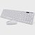 Kit teclado e Mouse sem fio Branco Exbom BK-S1000 - Imagem 2
