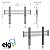 Suporte Fixo de Parede para TVs de 32" a 86" - ELG E600 - Imagem 1