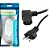 Cabo 90 Graus AC Tripolar De energia TV, Computador 3 Metros 90 graus 10A 3x,75 mm Green 0181803 - Imagem 1