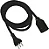 Extensão Eletrica  3 Metros Macho Femea 20A 3X2,5MM Force Line 3Pinos Tripolar Cordão Prolongador - Imagem 2