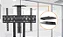 Suporte Pedestal Rack para TV até 70" com Rodizio De Chão, Ajuste Altura e Trava Aquario Rack 100 - Imagem 3