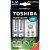 Carregador de Pilha  Toshiba USB p/2 pilhas AA/AAA com 4 pilhas AA 2.000 mAh - Imagem 1