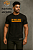 Camiseta Estonada Preta Com Desenho Laranja Monkey Series Mn Fit G1 - Imagem 1