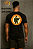 Camiseta Estonada Preta Com Desenho Laranja Monkey Series Mn Fit G1 - Imagem 2