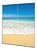 Adesivo Box Banheiro 3d Praia Padrão 2 Folhas 75x200cm M07 - Imagem 4