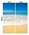 Adesivo Box Banheiro 3d Praia Padrão 2 Folhas 75x200cm M07 - Imagem 5