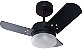Ventilador de Teto Personalizado Minimi - 3 pás Laca Preto - Luminária Drops Jateado - Imagem 1