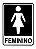 Adesivo Bar E Restaurantes  Banheiro Feminino - Imagem 1