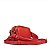 Pochete bolsa Milla em couro vermelho - Imagem 3