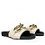 Rasteira elos em couro croco off white - Mod. 503 - Imagem 3