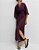 VESTIDO MIDI ACETINADO - Imagem 1