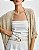 CARDIGAN TRICOT TEXTURA DOURADO - Imagem 1