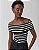 BLUSA TRICOT OMBRO A OMBRO LISTRADA - Imagem 1