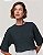 BLUSA TRICOT BICOLOR MARINHO E VERDE - Imagem 1