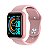 Smartwatch Y68 Rosa e Preto à Prova D'Água - Imagem 1